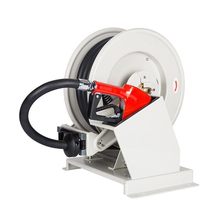 12V 15m Automatic Contractors Stainless Steel Retractable Cable Hose Reels Fuel Dispenser With Fuel Dispensing Nozze